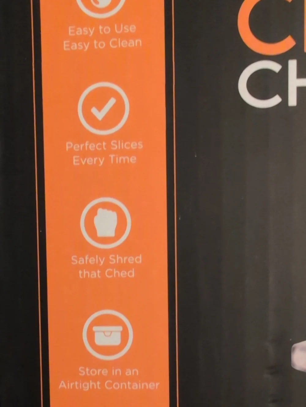 The Cheese Chopper Manual Cheese Slicer - Orange & Clear
